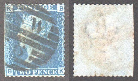 Great Britain Scott 29 Used Plate 9 - BK (P) - Click Image to Close